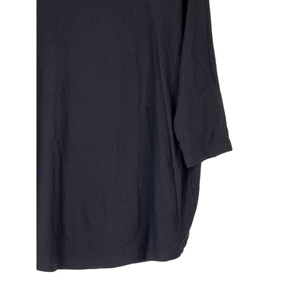 Composition Women's Oversized Loose Fit Round Neck Black S/STop Size Small - Picture 2 of 6